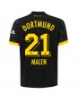 Borussia Dortmund Donyell Malen #21 Replika Borta Kläder 2023-24 Kortärmad